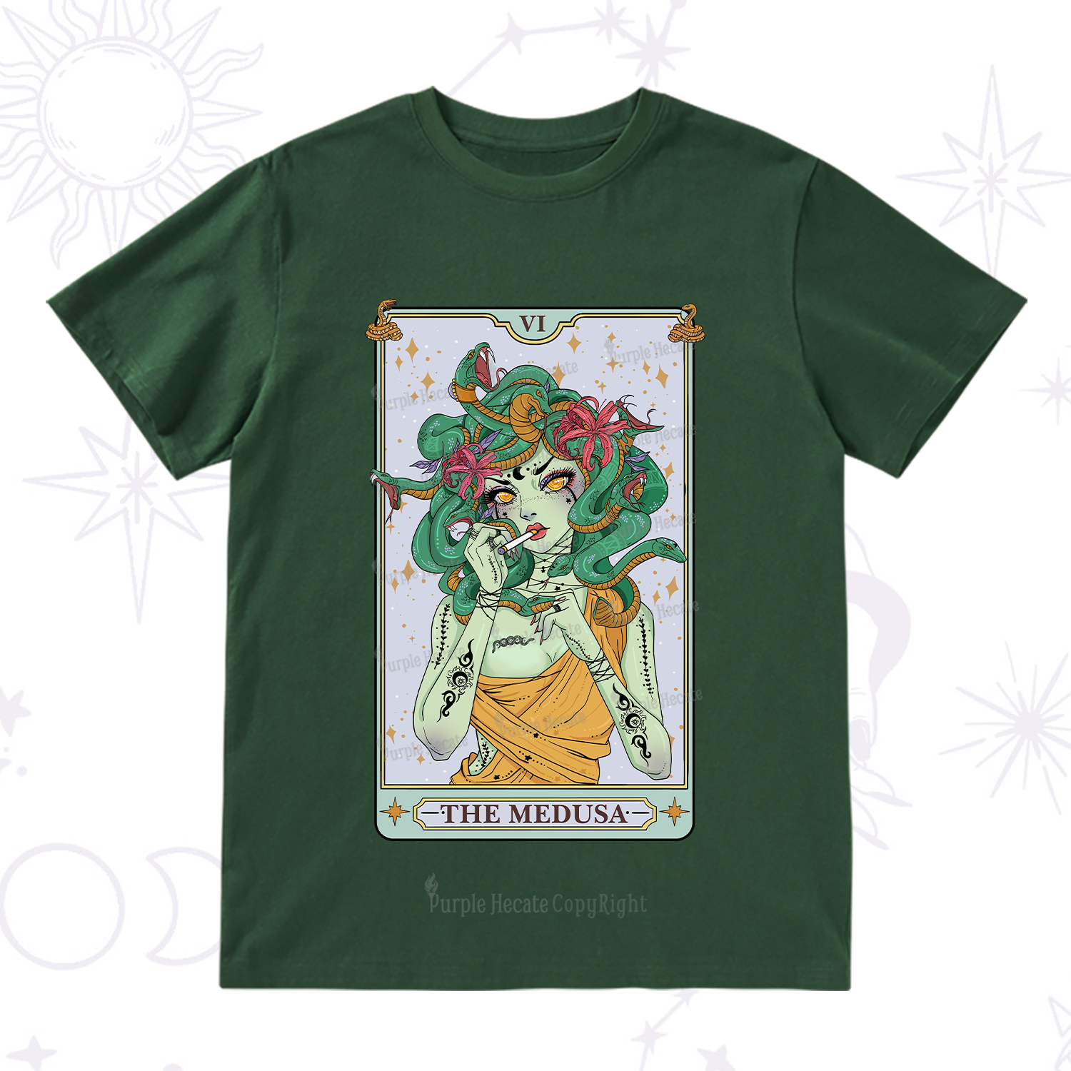 Purplehecate The Medusa Tarot T-Shirt
