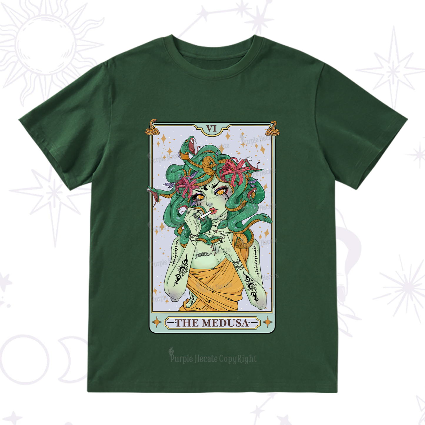 Purplehecate The Medusa Tarot T-Shirt
