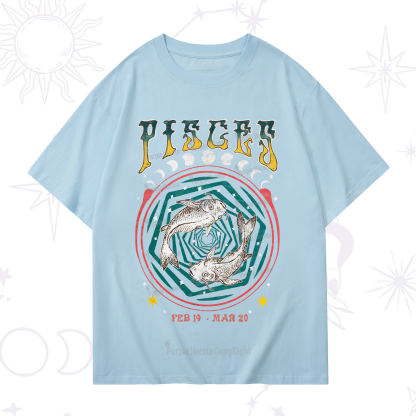Purplehecate Pisces Crew Zodiac T-Shirt