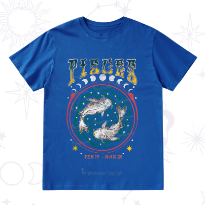 Purplehecate Pisces Crew Zodiac T-Shirt