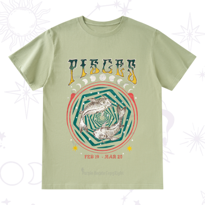 Purplehecate Pisces Crew Zodiac T-Shirt
