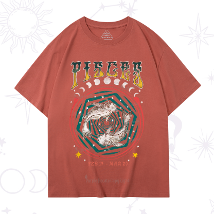 Purplehecate Pisces Crew Zodiac T-Shirt