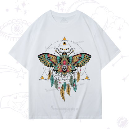 Purplehecate Dreamcatcher Moth Wings T-Shirt