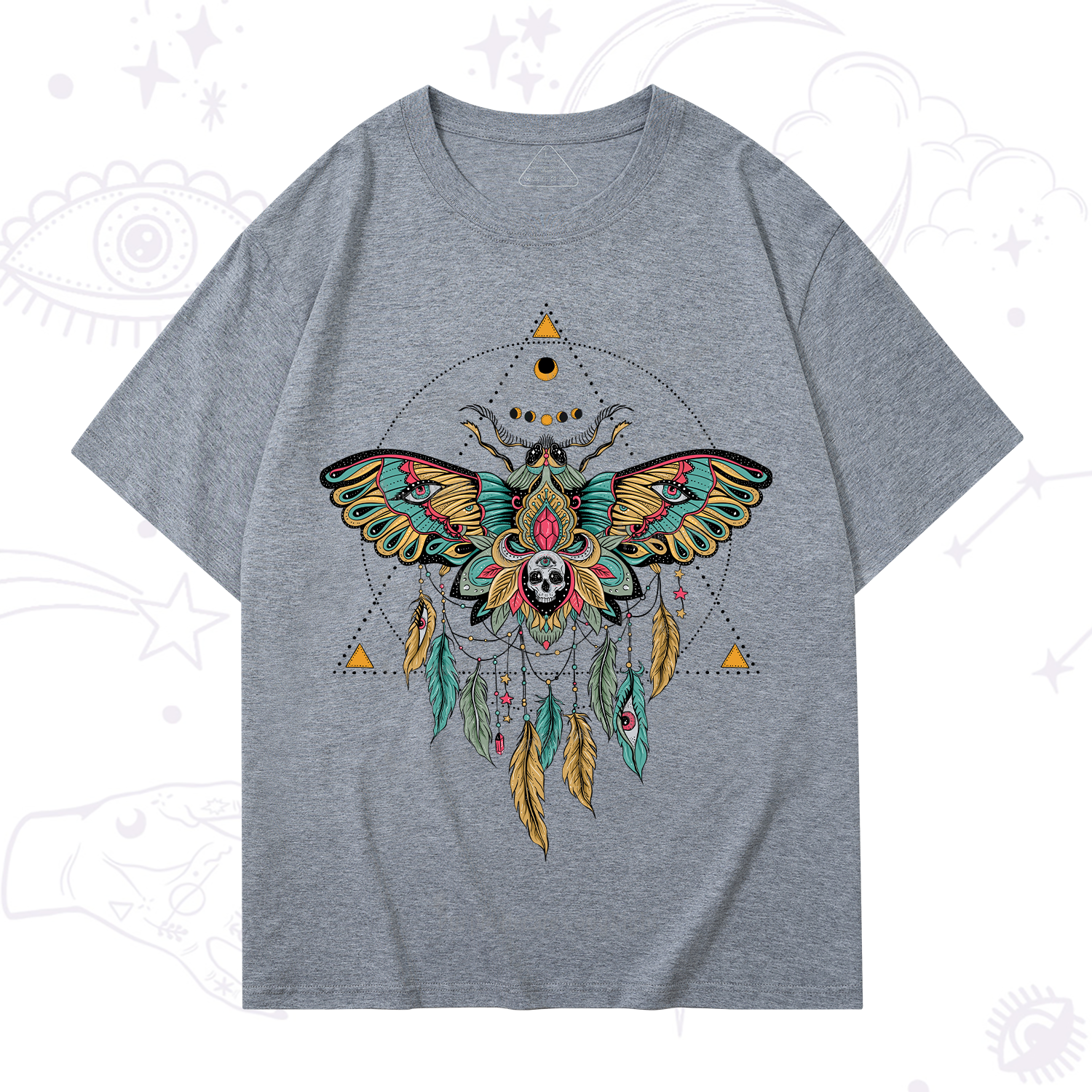 Purplehecate Dreamcatcher Moth Wings T-Shirt