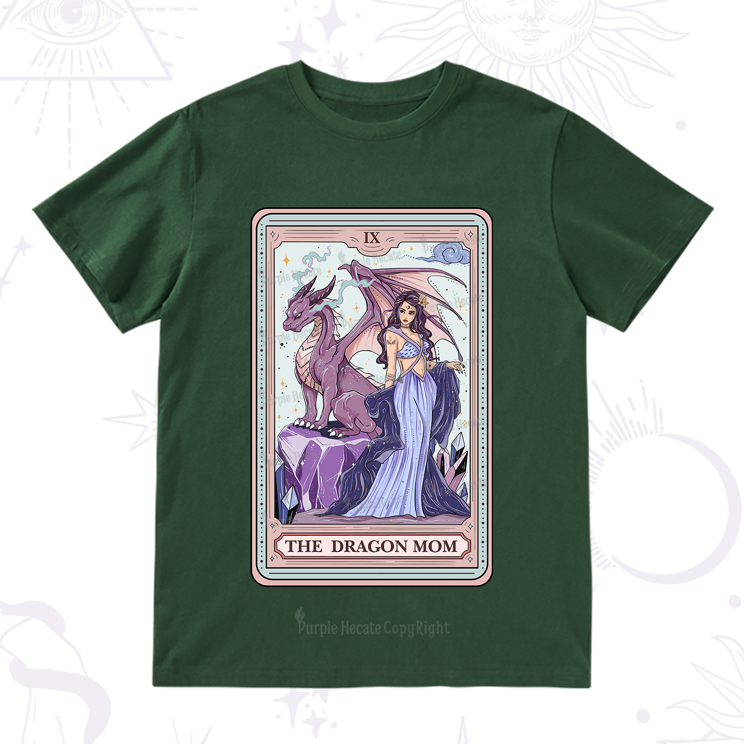 Purplehecate The Dragon Mom Tarot T-Shirt