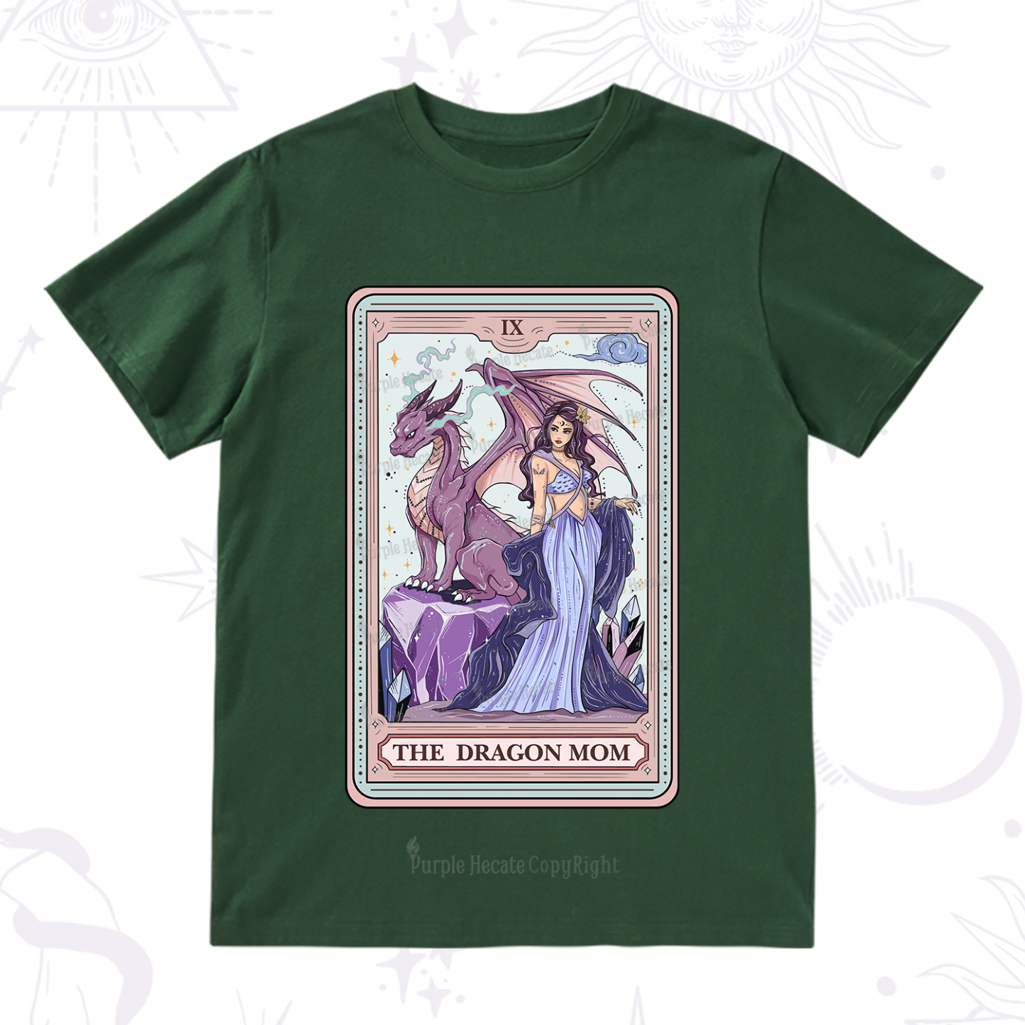 Purplehecate The Dragon Mom Tarot T-Shirt
