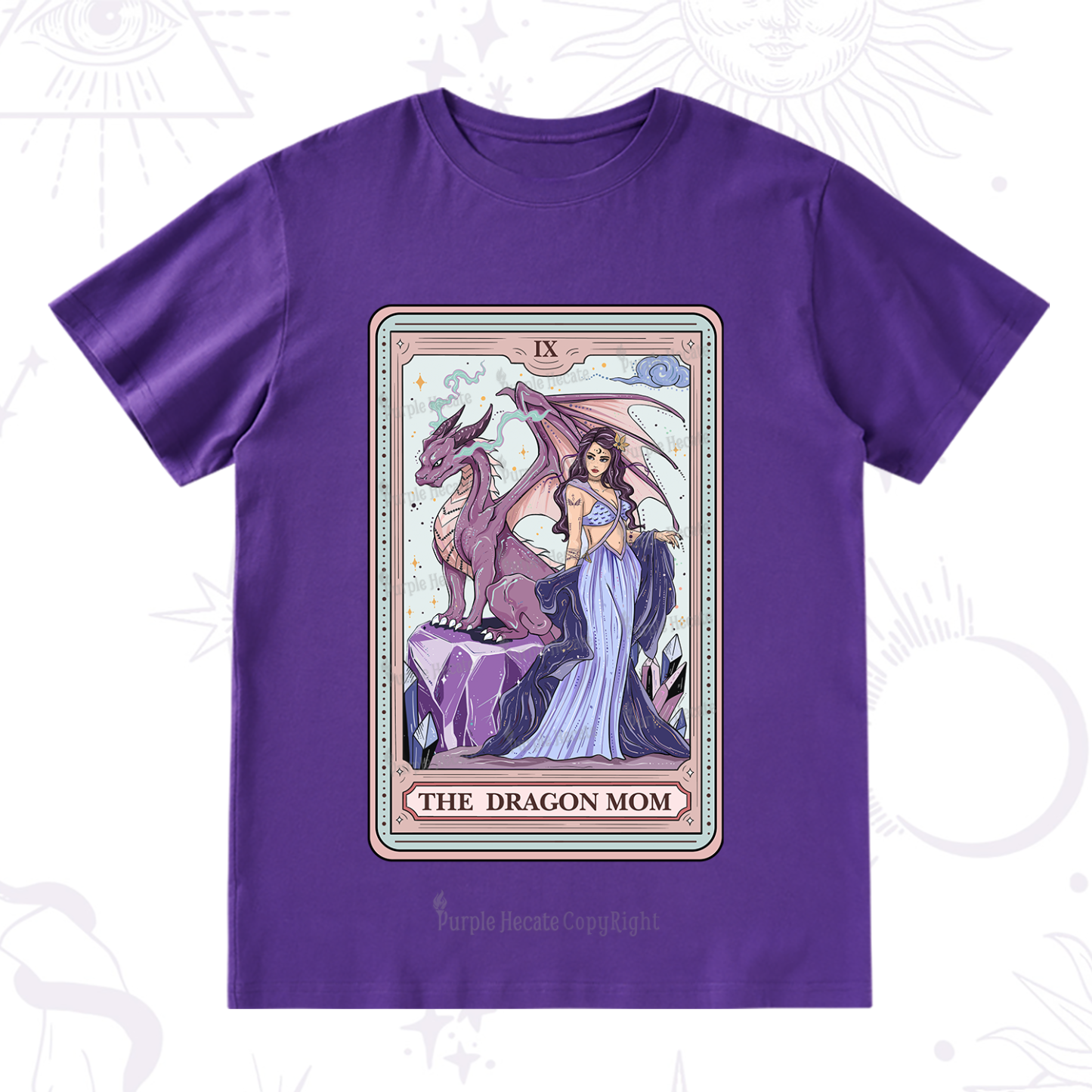 Purplehecate The Dragon Mom Tarot T-Shirt