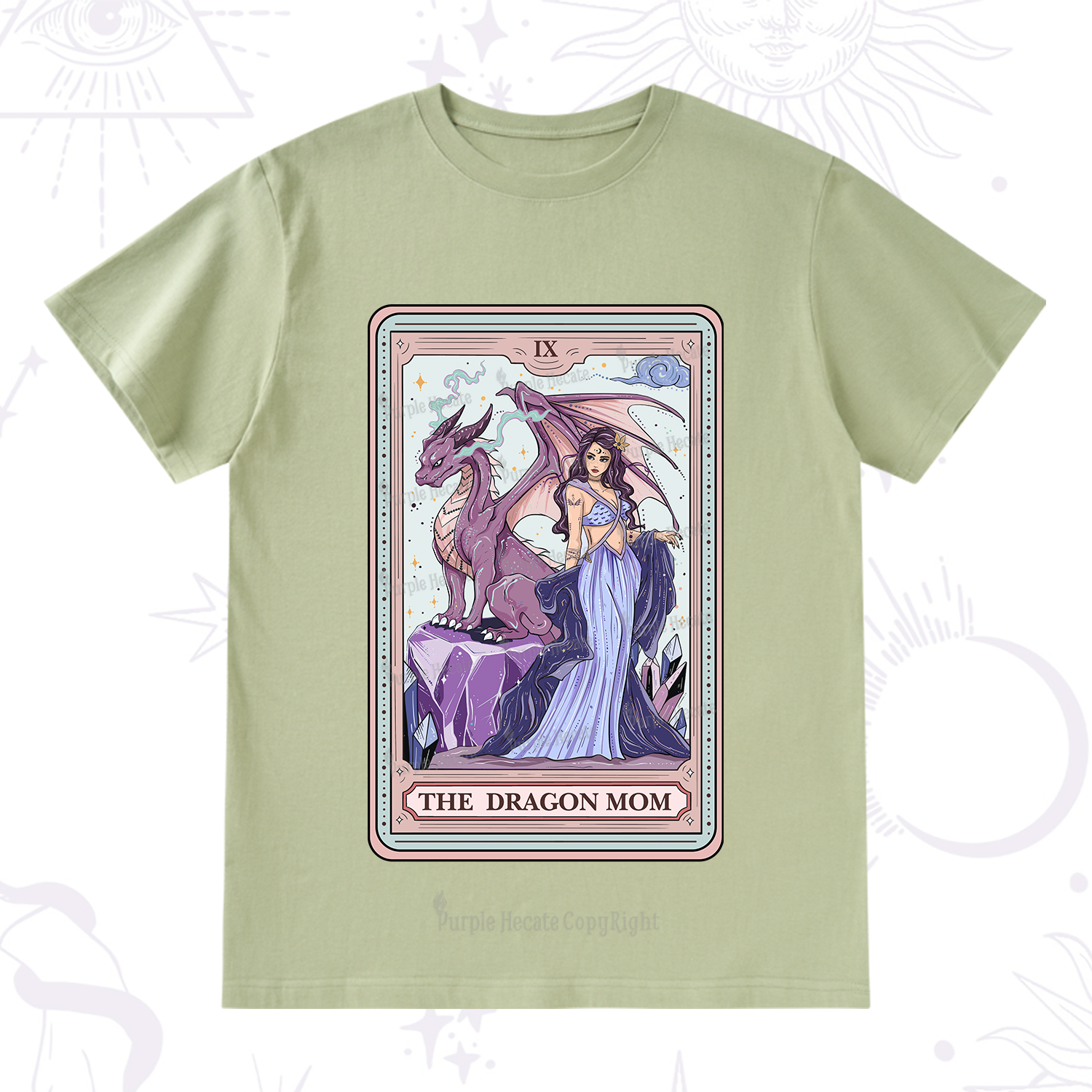 Purplehecate The Dragon Mom Tarot T-Shirt