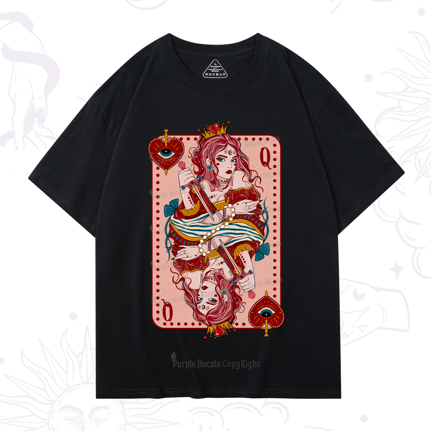 Purplehecate Queen of Hearts T-Shirt
