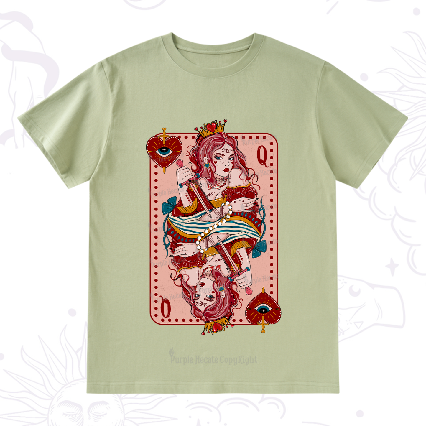 Purplehecate Queen of Hearts T-Shirt
