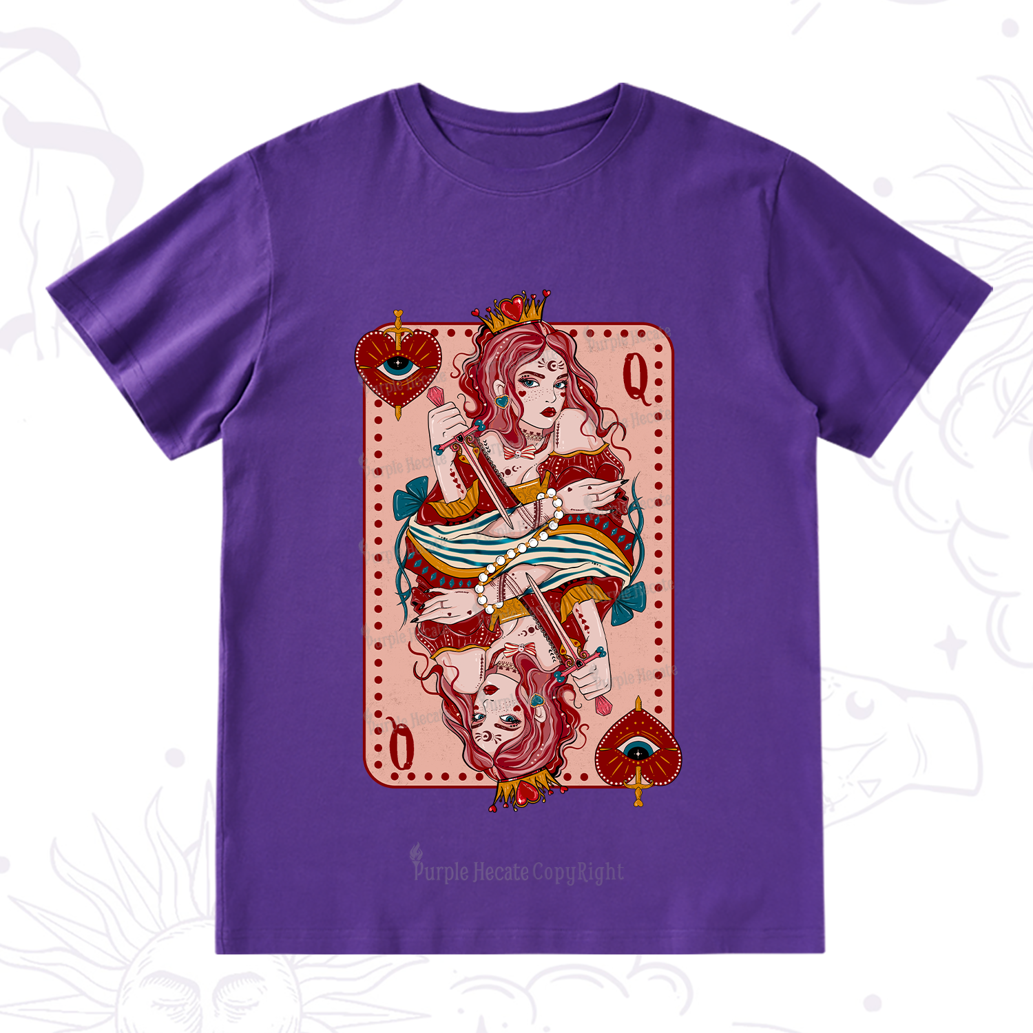 Purplehecate Queen of Hearts T-Shirt
