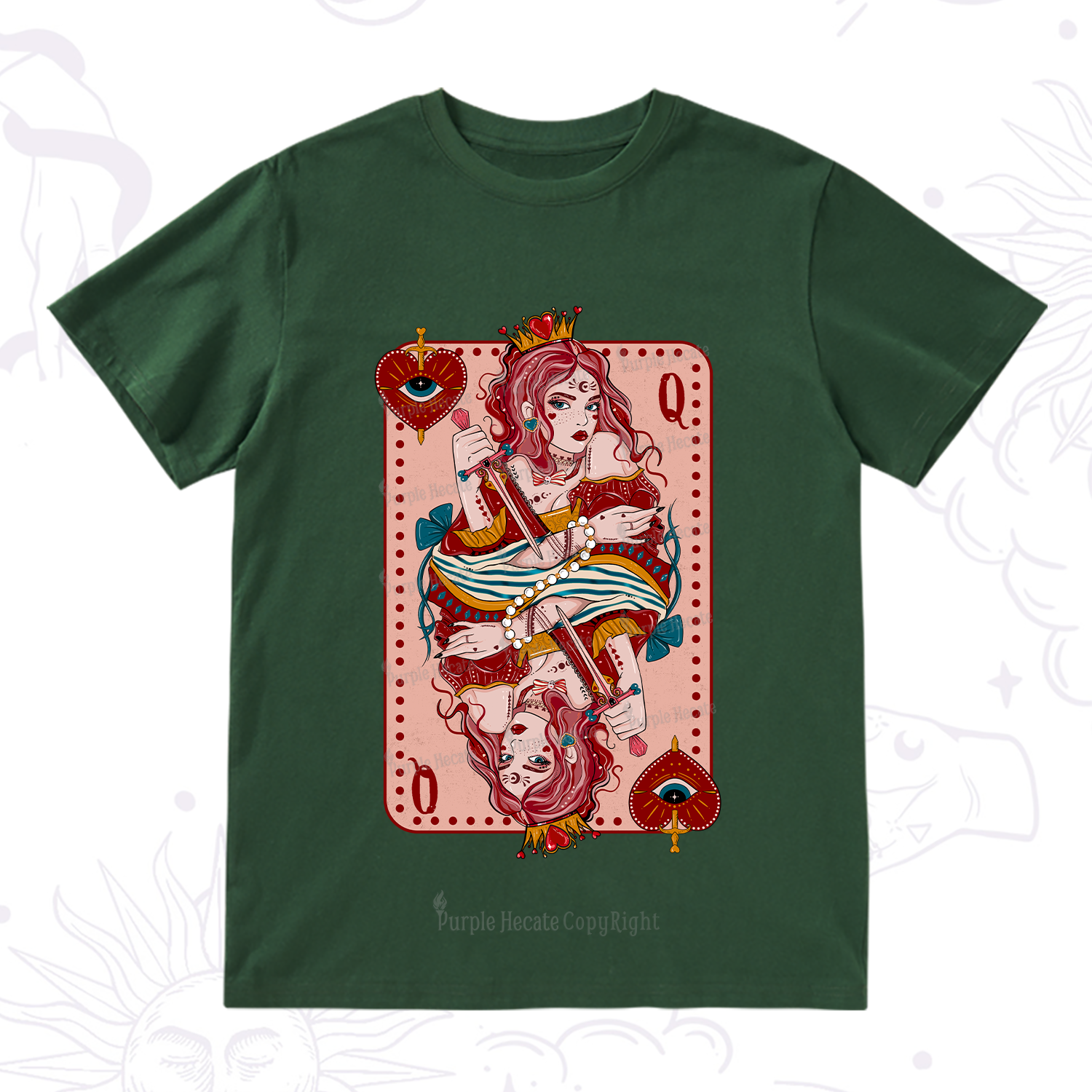 Purplehecate Queen of Hearts T-Shirt