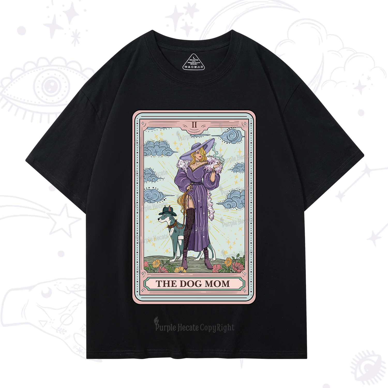 Purplehecate The Dog Mom Tarot T-Shirt