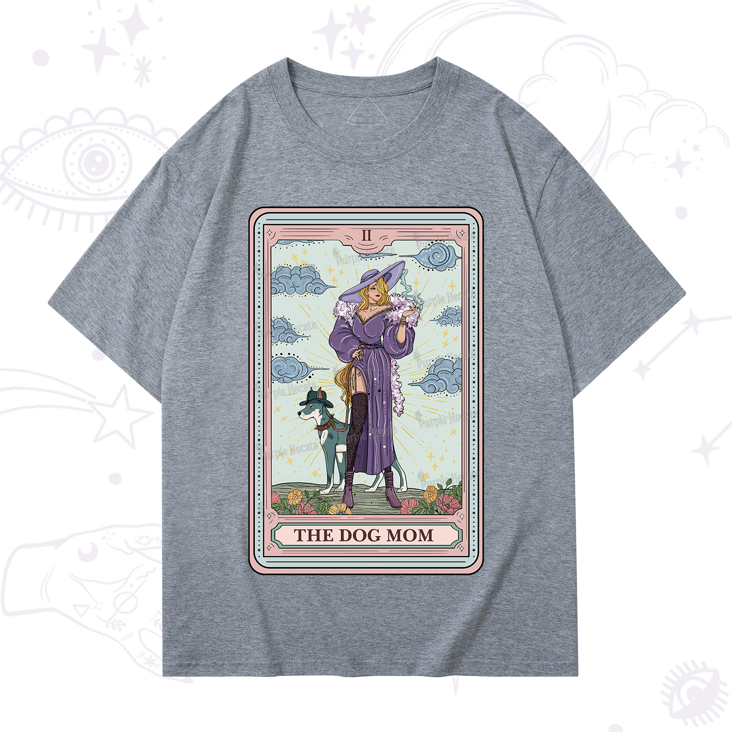 Purplehecate The Dog Mom Tarot T-Shirt