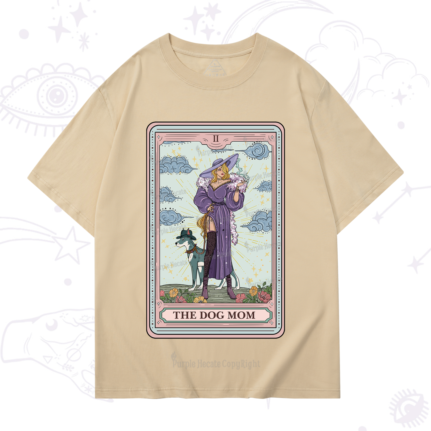 Purplehecate The Dog Mom Tarot T-Shirt