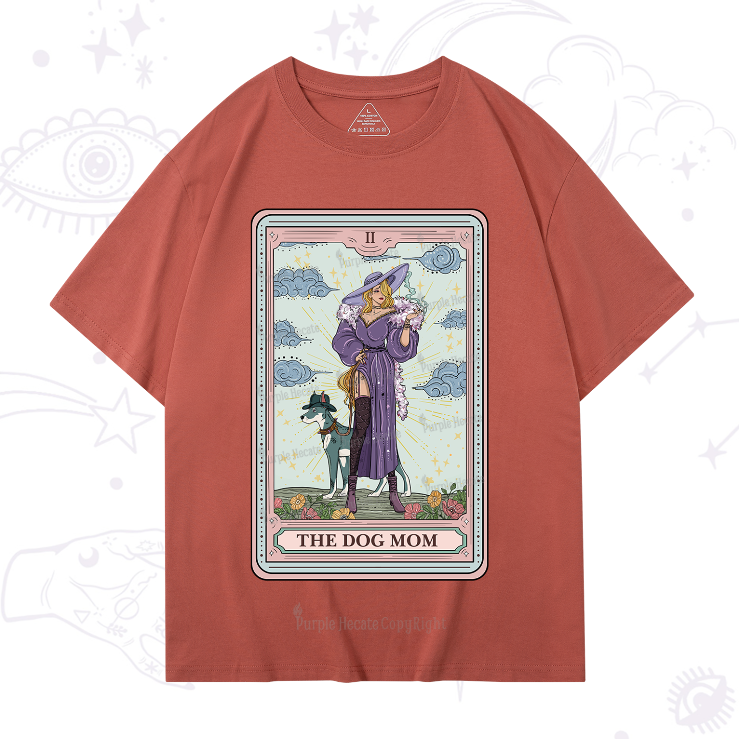 Purplehecate The Dog Mom Tarot T-Shirt