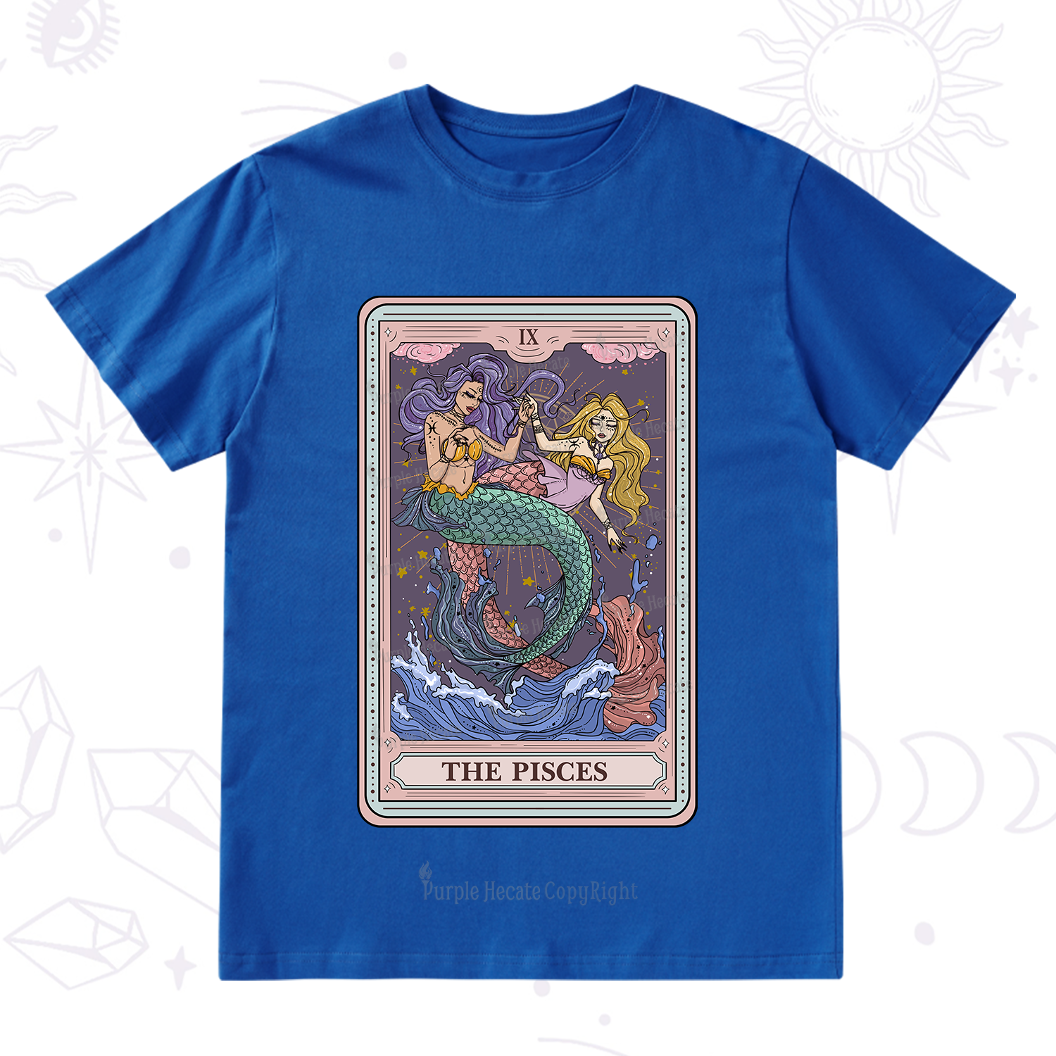 Purplehecate The Pisces Tarot T-Shirt