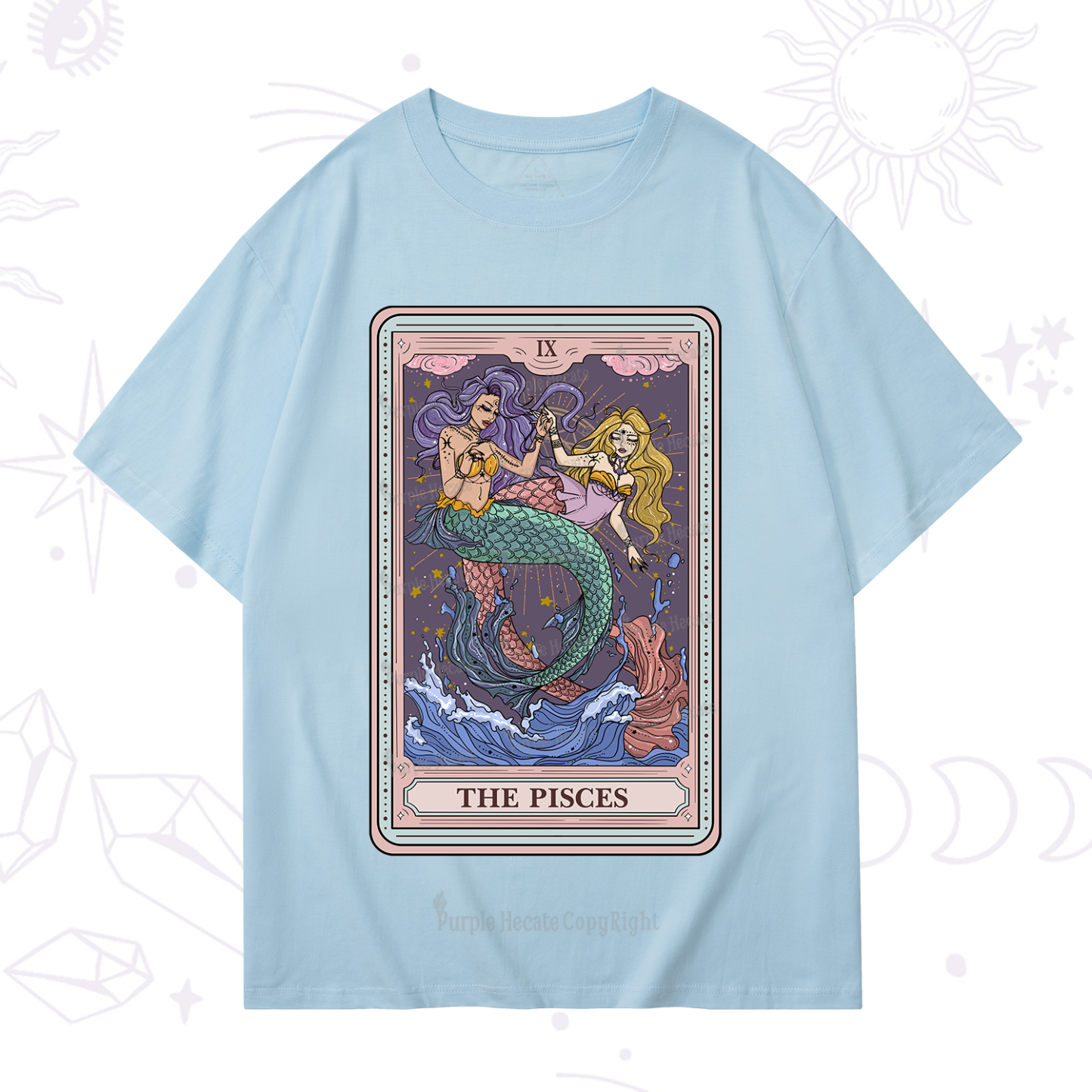 Purplehecate The Pisces Tarot T-Shirt