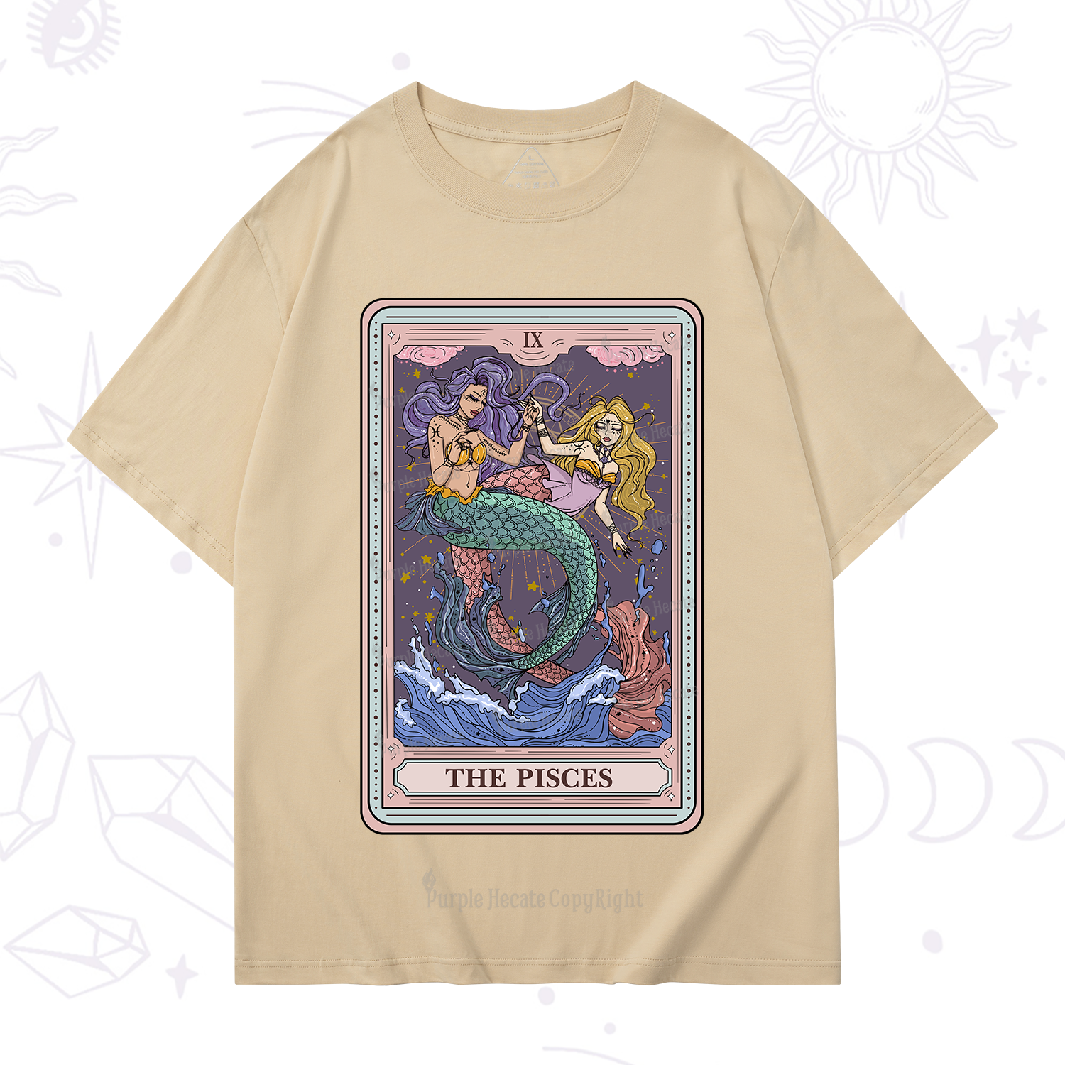 Purplehecate The Pisces Tarot T-Shirt