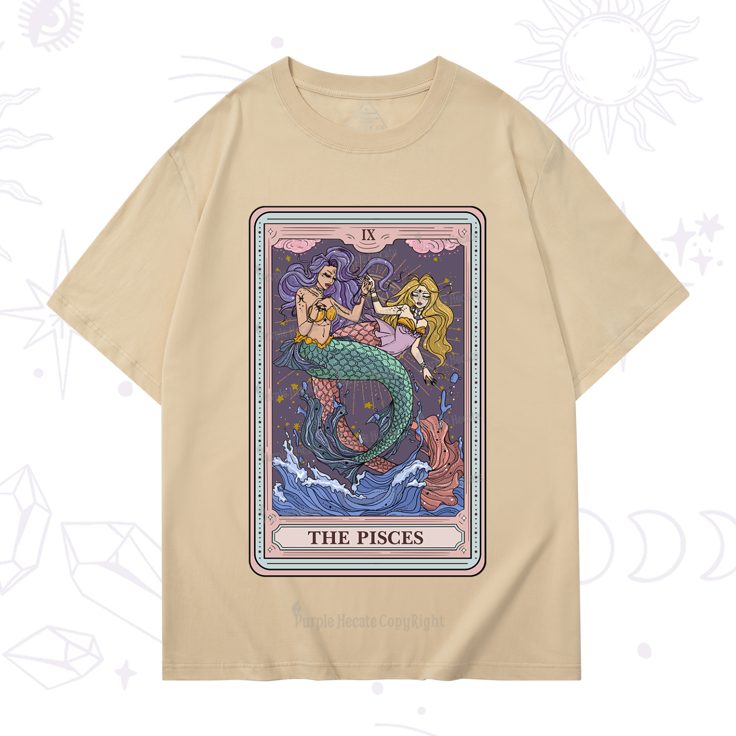 Purplehecate The Pisces Tarot T-Shirt