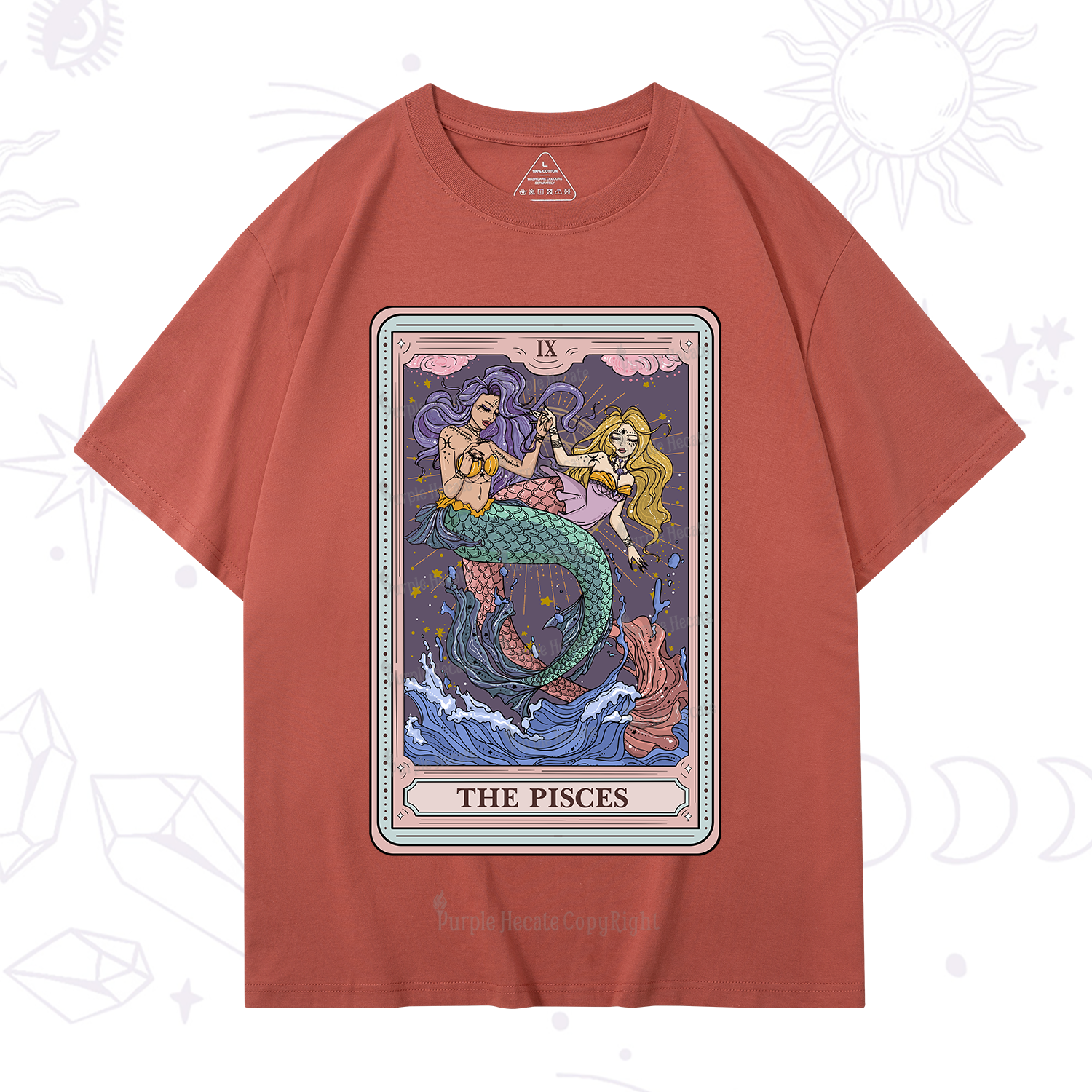 Purplehecate The Pisces Tarot T-Shirt