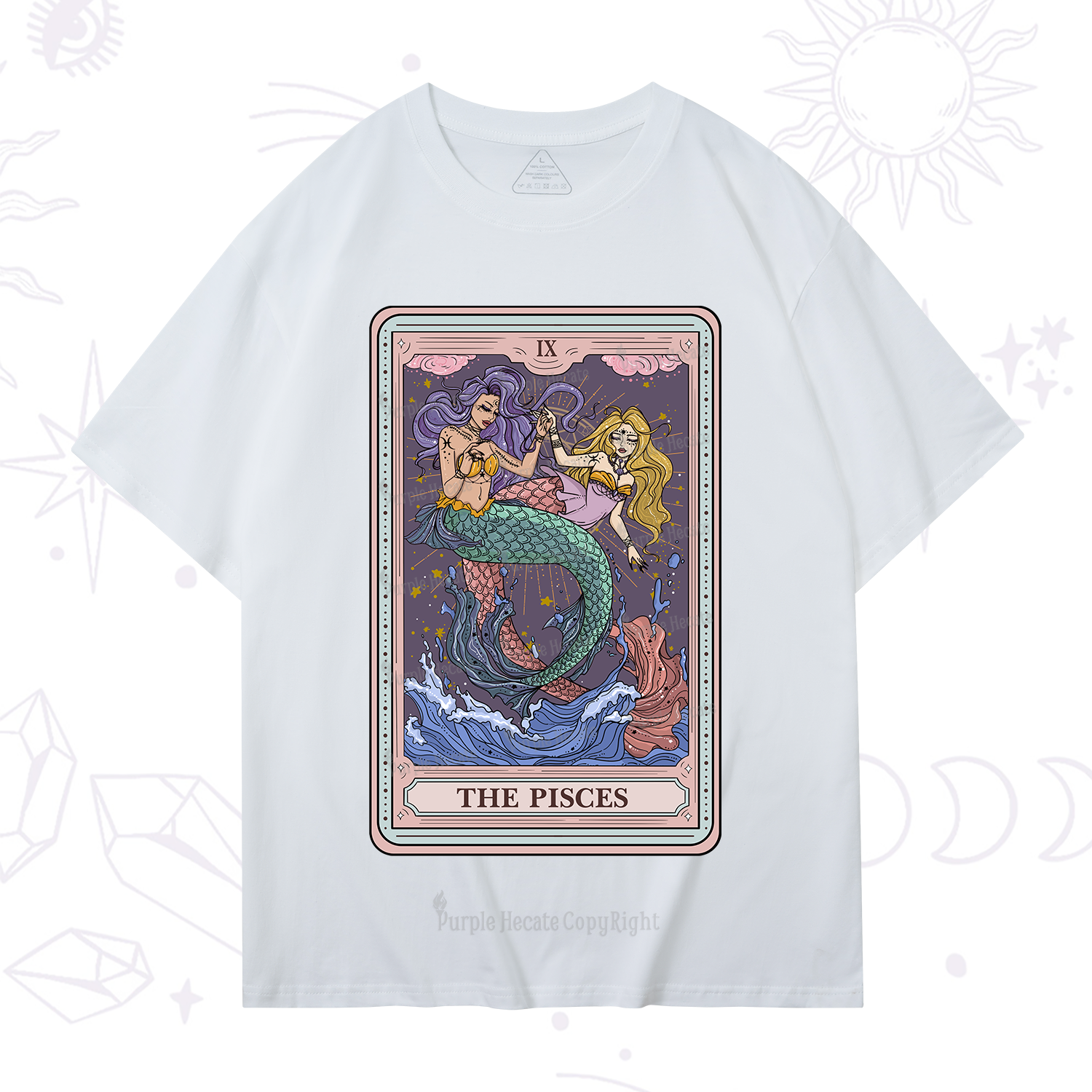 Purplehecate The Pisces Tarot T-Shirt