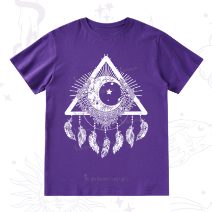 Purplehecate Starry Moon Dreamcatche T-Shirt