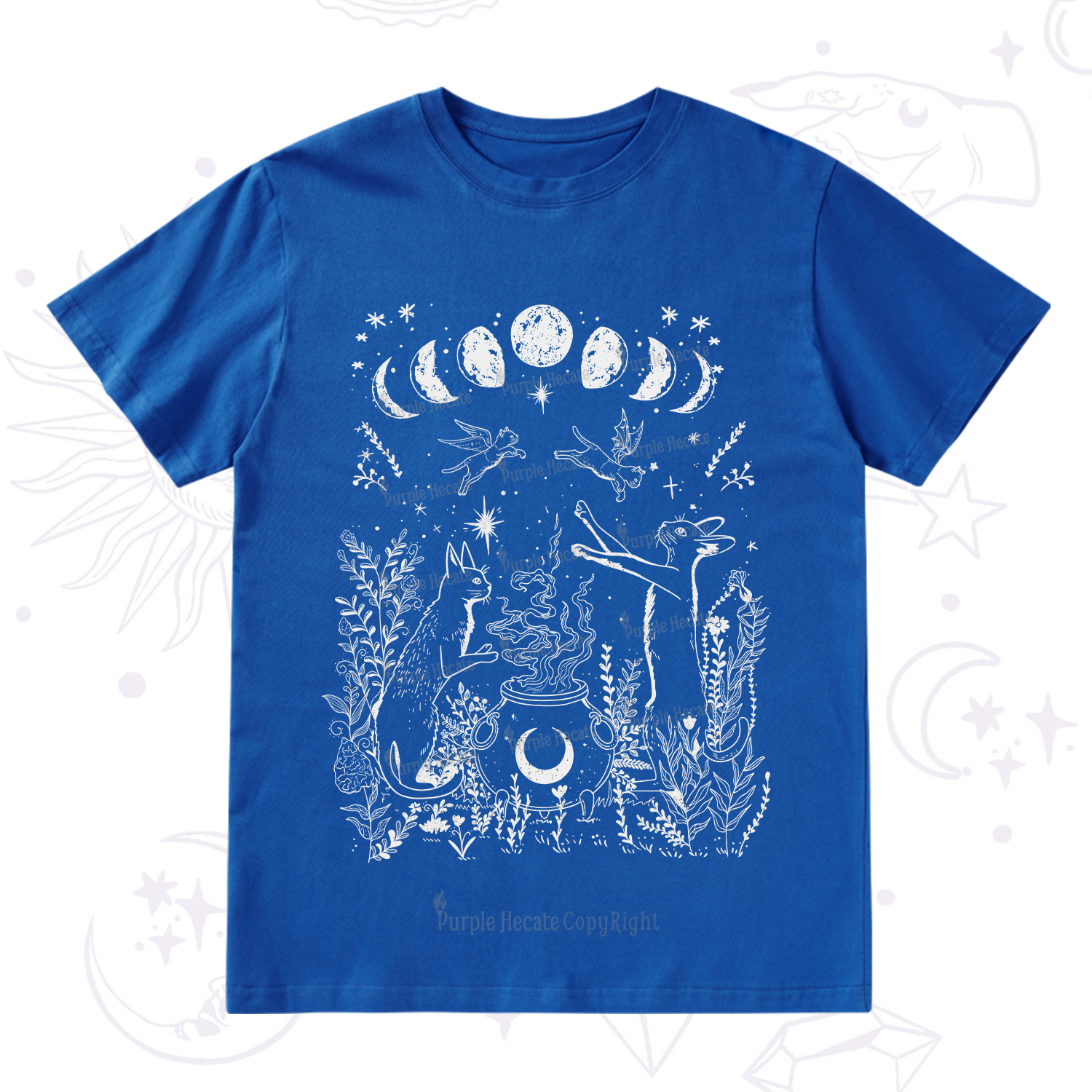 Purplehecate Celestial Cat T-Shirt