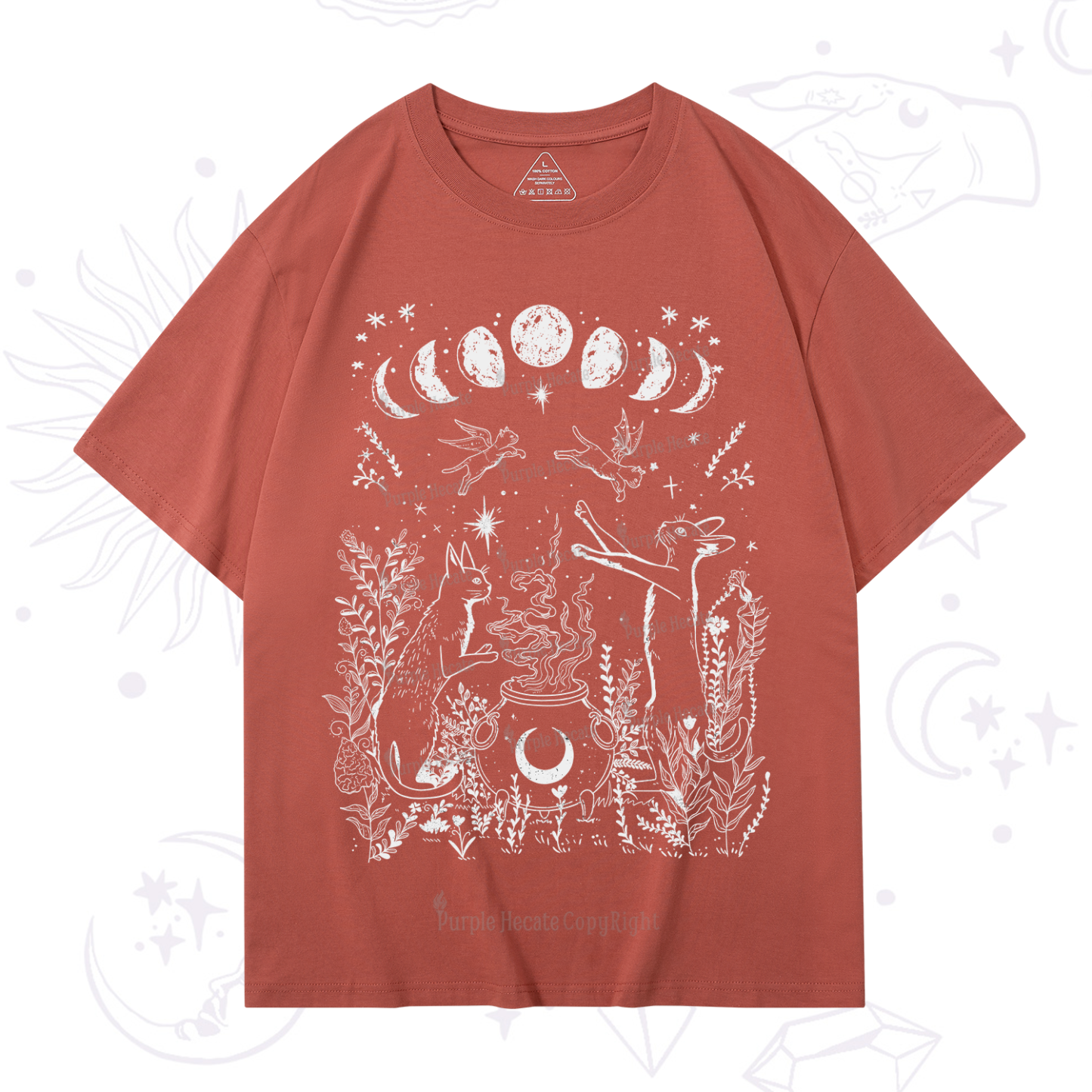 Purplehecate Celestial Cat T-Shirt