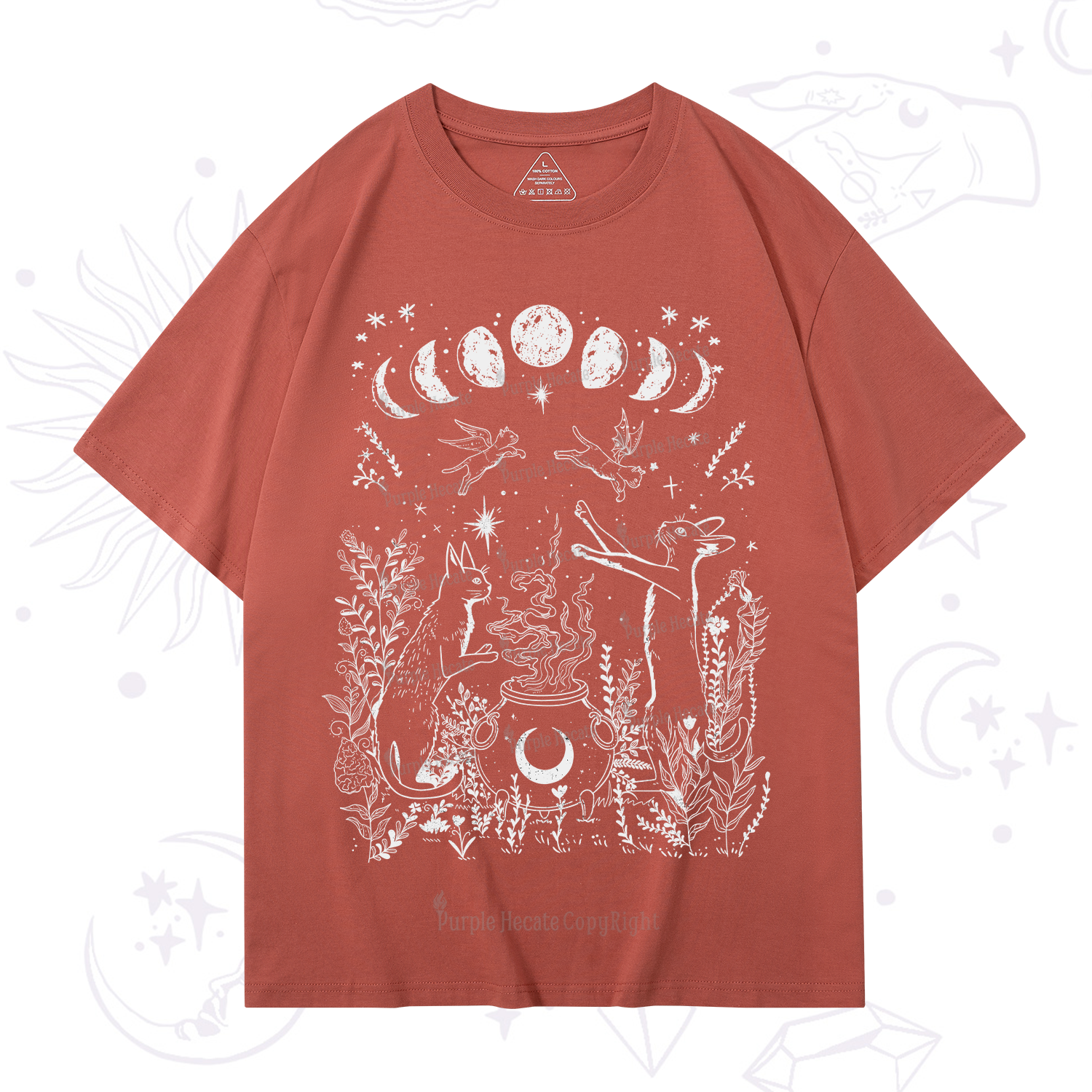 Purplehecate Celestial Cat T-Shirt