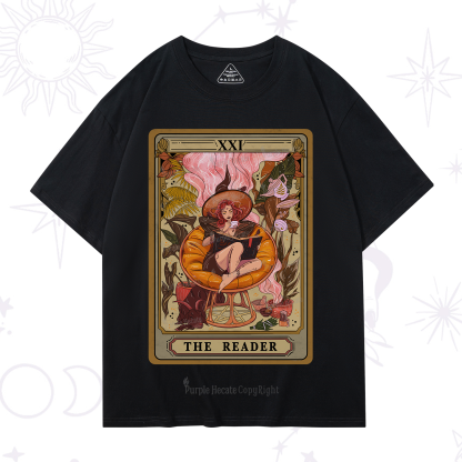 Purplehecate The Reader Tarot Card T-Shirt