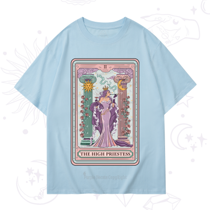 Purplehecate The High Priestess Tarot Card T-Shirt