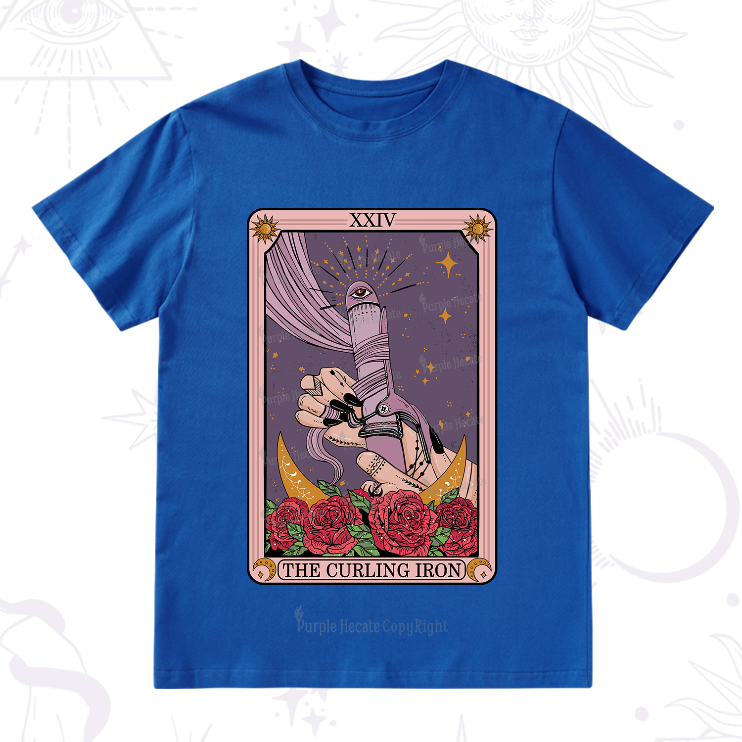Purplehecate The Curling Iron Tarot T-Shirt