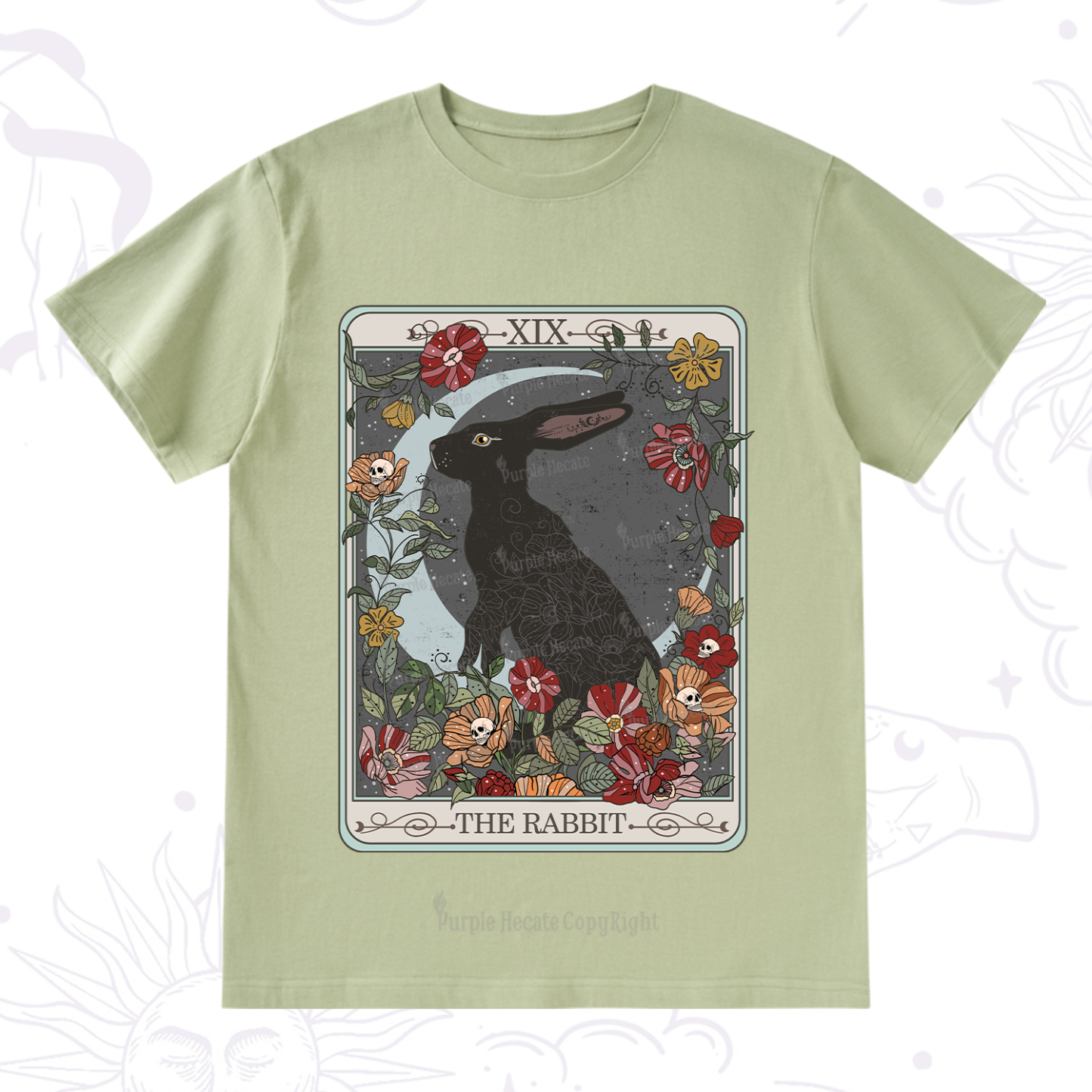 Purplehecate The Rabbit Tarot T-Shirt