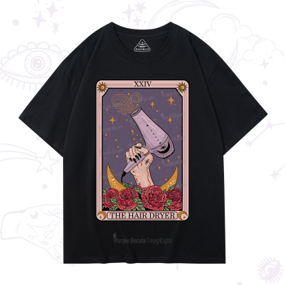 Purplehecate The Hair Dryer Tarot T-Shirt