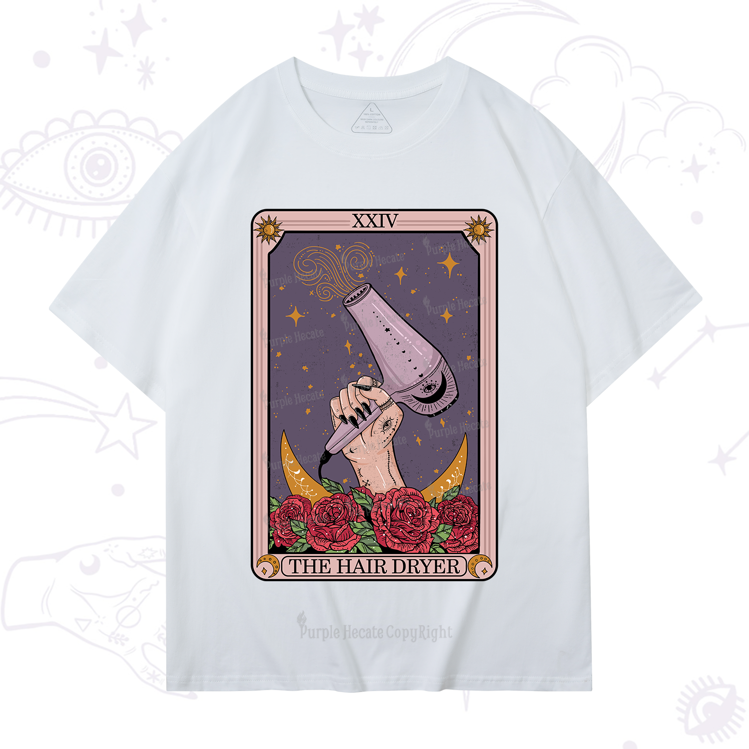 Purplehecate The Hair Dryer Tarot T-Shirt