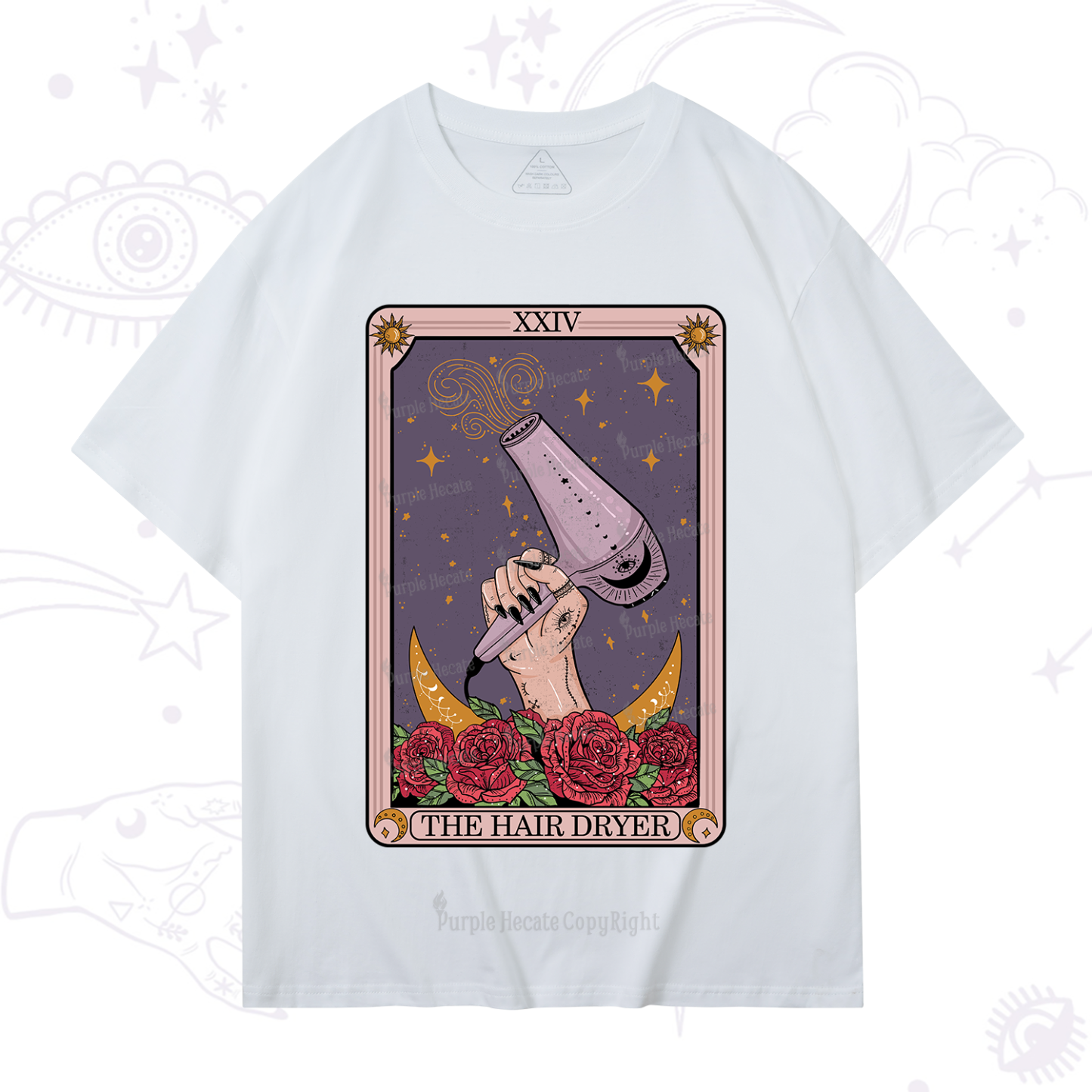 Purplehecate The Hair Dryer Tarot T-Shirt