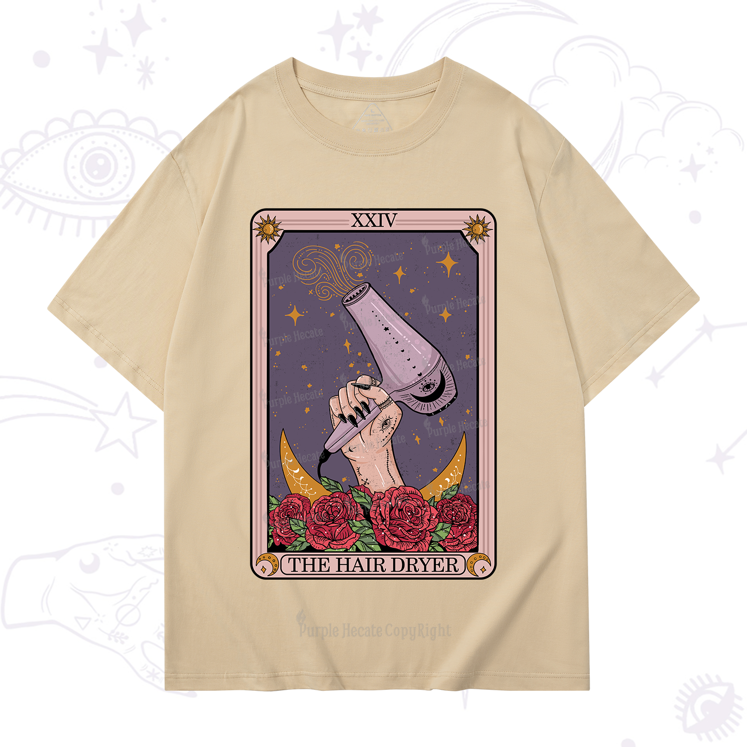 Purplehecate The Hair Dryer Tarot T-Shirt