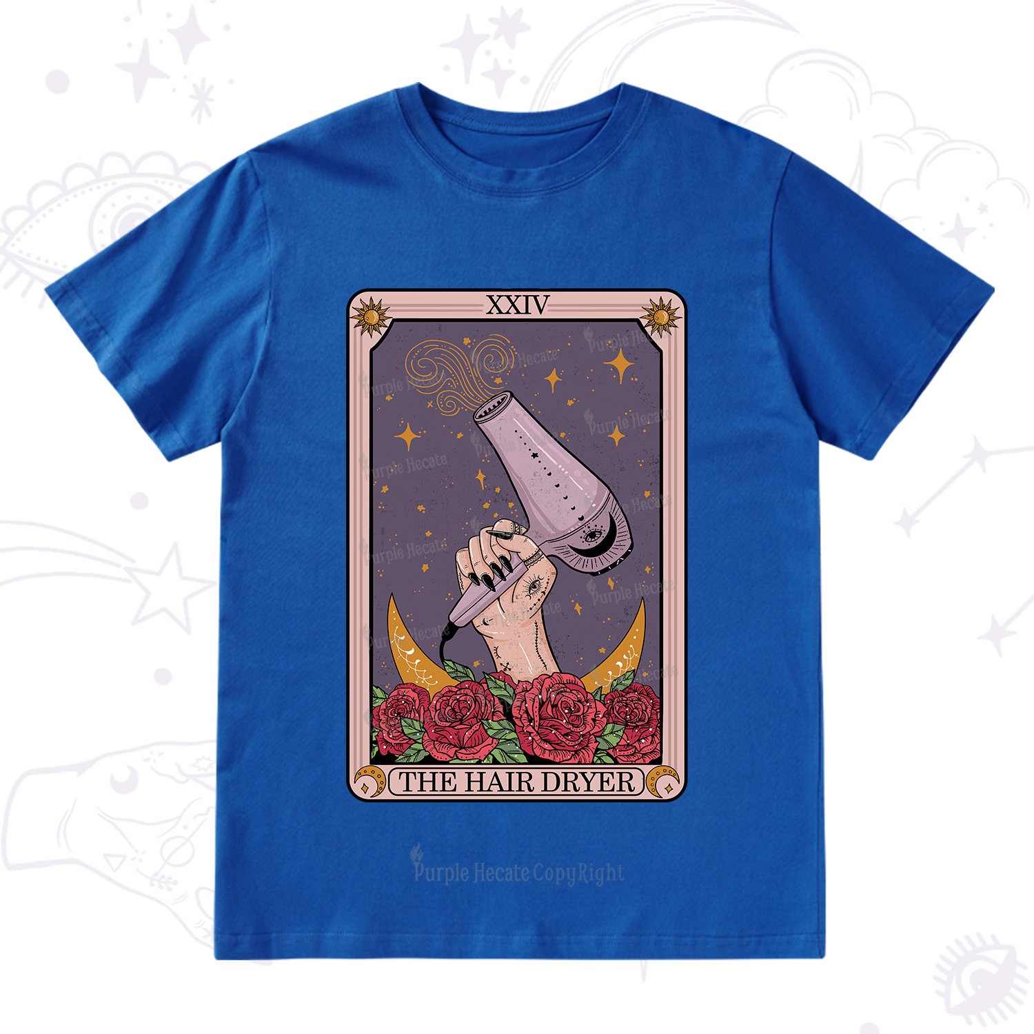Purplehecate The Hair Dryer Tarot T-Shirt