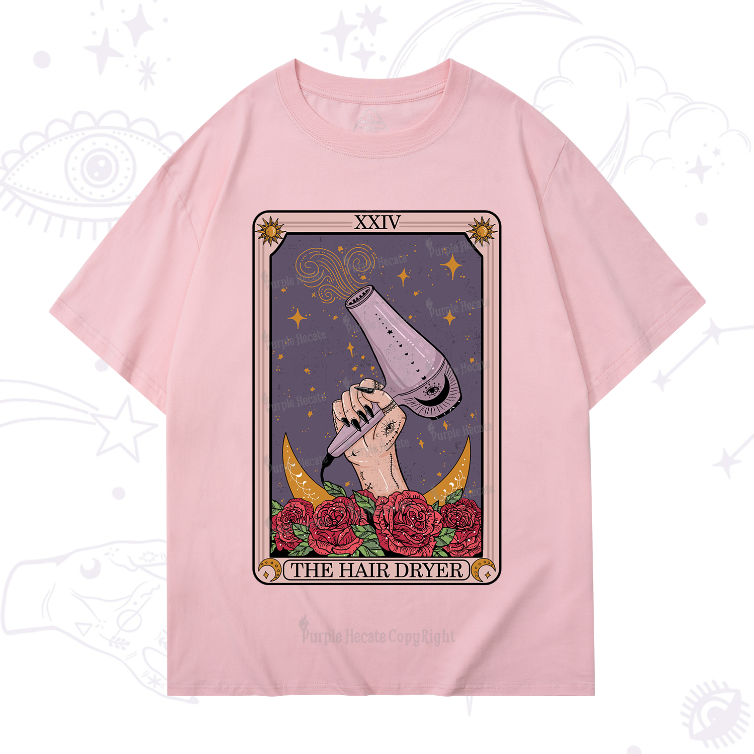 Purplehecate The Hair Dryer Tarot T-Shirt