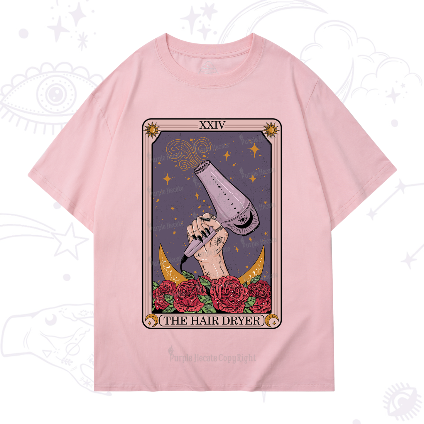 Purplehecate The Hair Dryer Tarot T-Shirt
