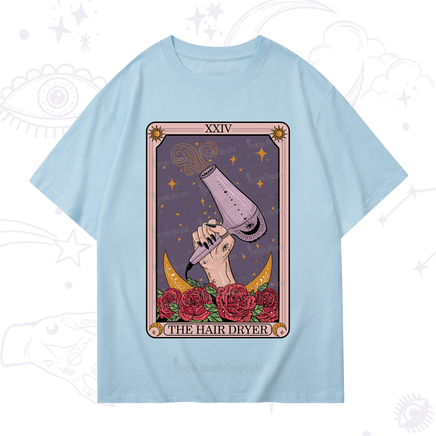Purplehecate The Hair Dryer Tarot T-Shirt