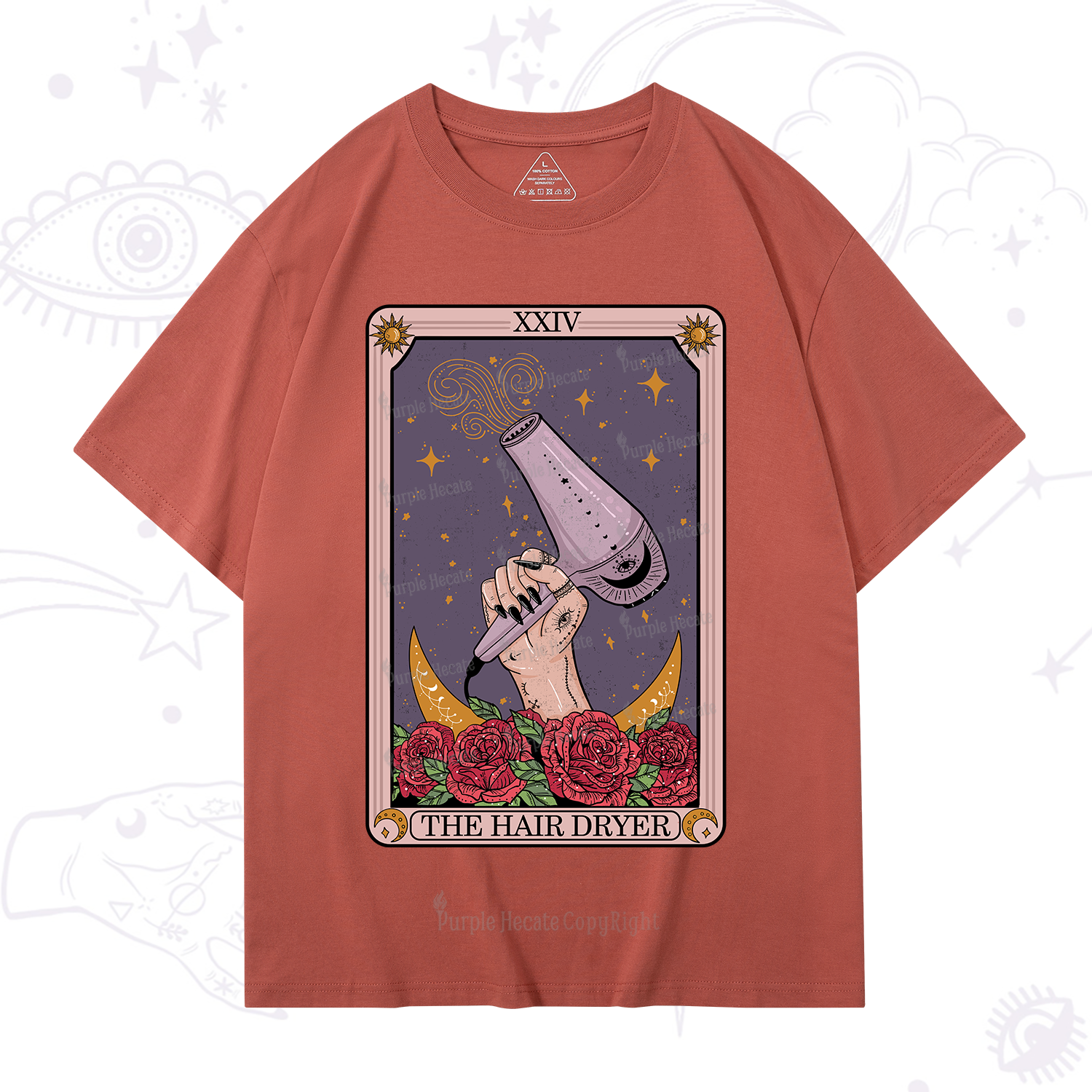 Purplehecate The Hair Dryer Tarot T-Shirt