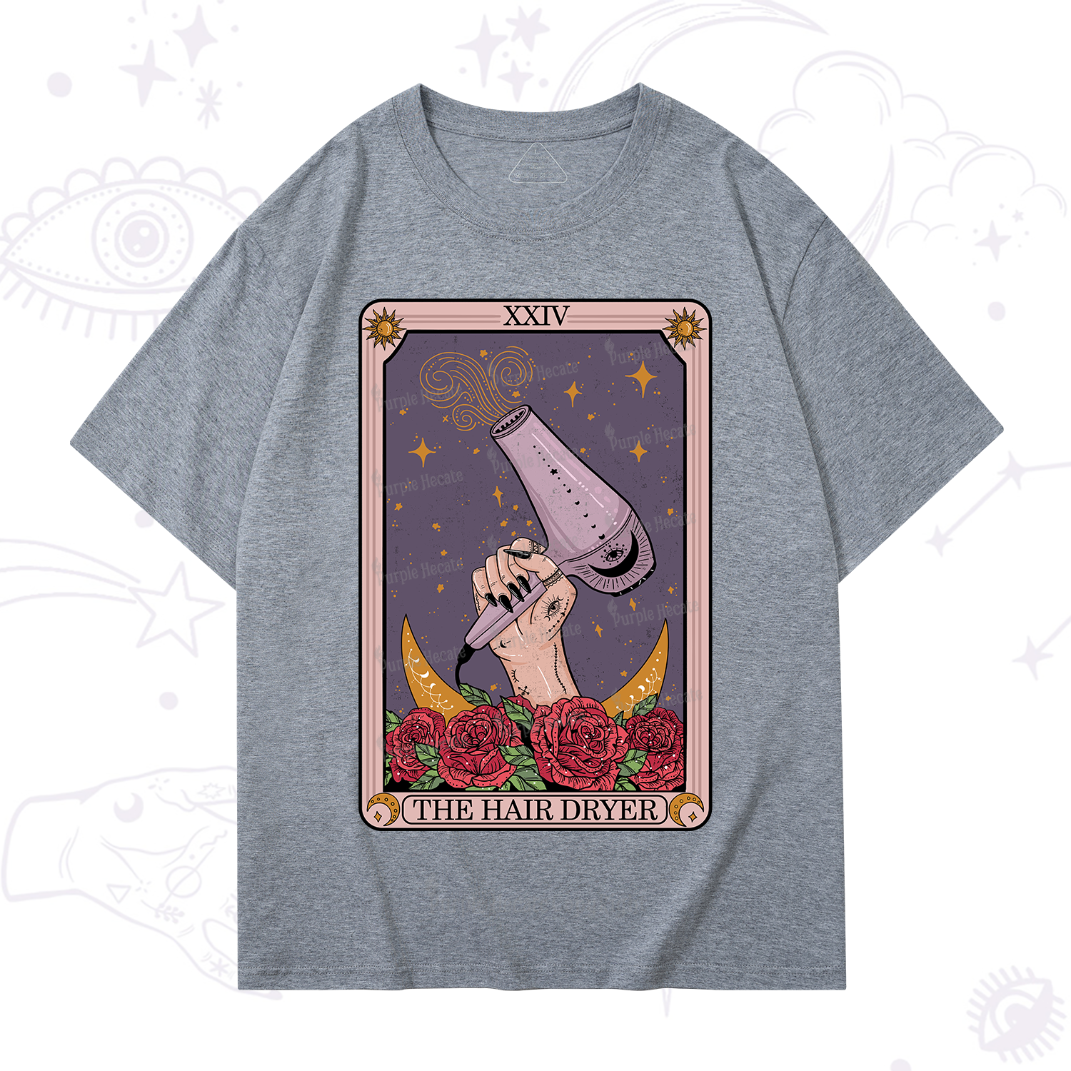 Purplehecate The Hair Dryer Tarot T-Shirt