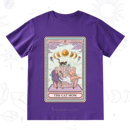 Purplehecate The Cat Mom Tarot T-Shirt