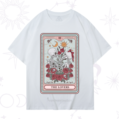 Purplehecate The Lovers Skeleton Tarot T-Shirt