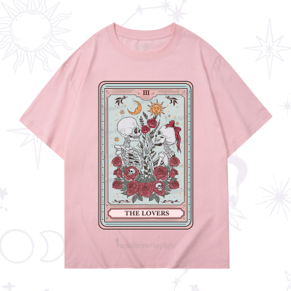 Purplehecate The Lovers Skeleton Tarot T-Shirt