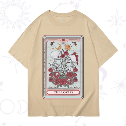 Purplehecate The Lovers Skeleton Tarot T-Shirt
