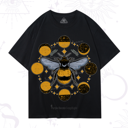 Purplehecate Phases of the Moon Bee T-Shirt