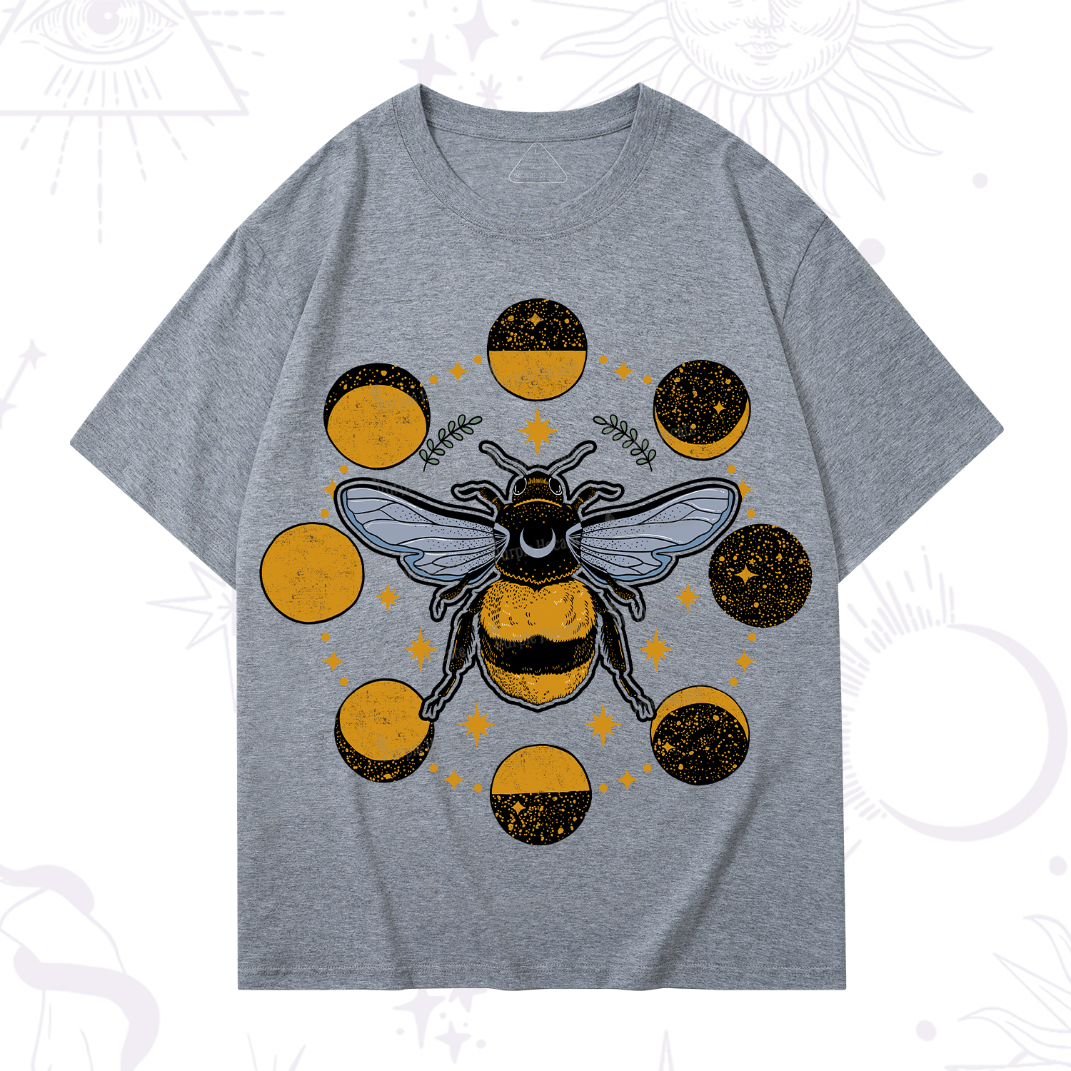 Purplehecate Phases of the Moon Bee T-Shirt